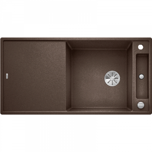 Кухонная мойка Blanco Axia III XL 6 S с доской из ясеня, кофе