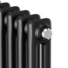 Трубчатый дизайн-радиатор Royal Thermo Insignia C2180 14 секций, черный, боковое подключение
