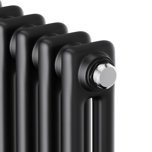 Трубчатый дизайн-радиатор Royal Thermo Insignia C2180 14 секций, черный, боковое подключение