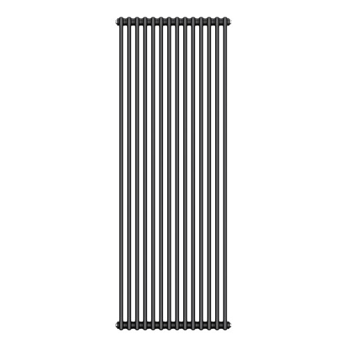 Трубчатый дизайн-радиатор Royal Thermo Insignia C2180 14 секций, черный, боковое подключение