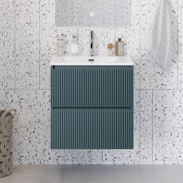 BelBagno Тумба с раковиной Uno mini 70 подвесная Голубой матовый с раковиной BB-8099-3-70