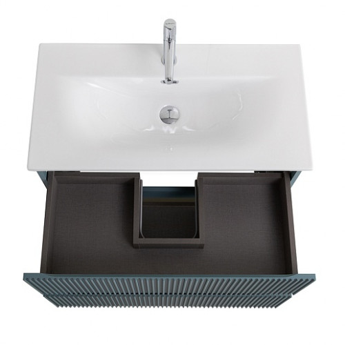 BelBagno Тумба с раковиной Uno mini 70 подвесная Голубой матовый с раковиной BB-8099-3-70