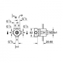 Скрытая часть Grohe 29033000
