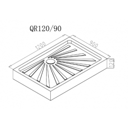 Ceruttispa Поддон для душа QR120/90