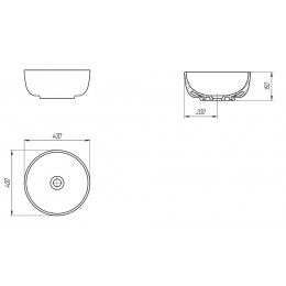 Раковина MODUO 40 RING