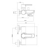 Смеситель для ванны Paffoni Red RED023CR 265311 хром
