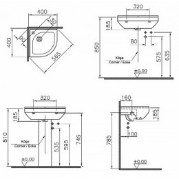 Vitra Раковина S50 5306B003-0999