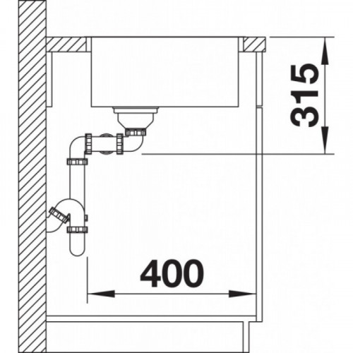 Кухонная мойка Blanco Andano 400/400-IF