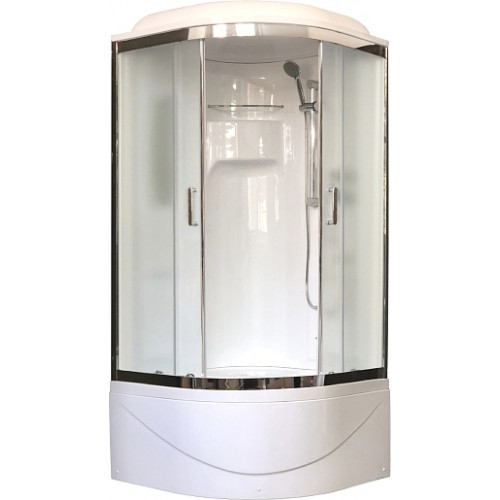 Royal Bath Душевая кабина NRW RB 100NRW-C-CH 100x100 стекло матовое профиль хром