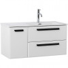 BelBagno Мебель для ванной Eco Cer-N 100-1 R bianco lucido CZR-8095-100-R ручки матовые чёрные