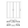 WeltWasser Душевая дверь Lippe 45S09