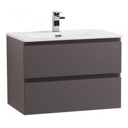 BelBagno Тумба с раковиной Kraft 60 подвесная Темно-Серый матовый с раковиной BB-8099-60