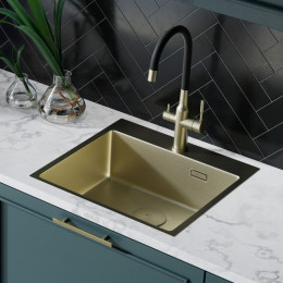 Мойка для кухни Lemark Janga 9938110 54x51 светлое золото