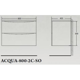 BelBagno Тумба с раковиной ACQUA 800 Rovere Vintage Bianco