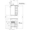 Зеркальный шкаф Aquanet Доминика 60 LED белый