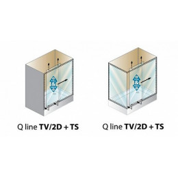 Kolpa San Душевая дверь в нишу Q-line TV/2D 110