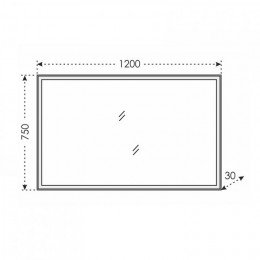 Зеркало СаНта Марс 120 900506 с LED-подсветкой