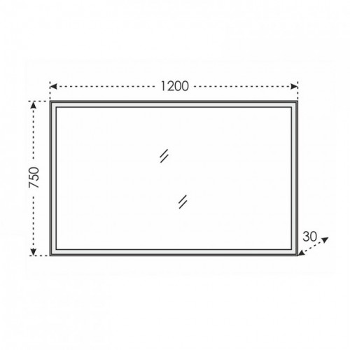 Зеркало СаНта Марс 120 900506 с LED-подсветкой