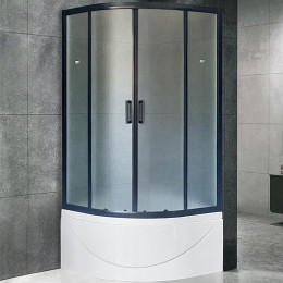 Royal Bath Душевой уголок RB 100BK-C-BL 100х100х200