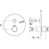 Смеситель для душа Paffoni Compact Box CPT013HGSP матовое золото