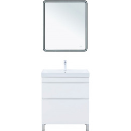 Aquanet Мебель для ванной Слим 70 белый сатин