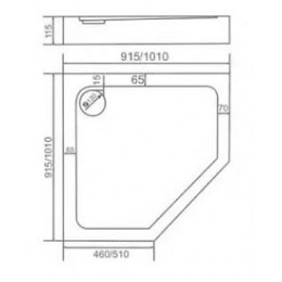 Good Door Поддон для душа Диамант 90x90