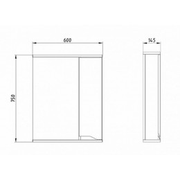 ASB-Mebel Зеркало Бари 60