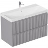 Aquanet Мебель для ванной Джейн 2.0 100 Flash подвесная графит матовый