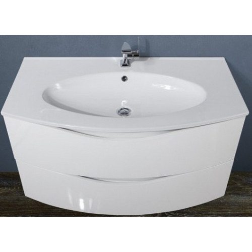 BelBagno Тумба с раковиной SMILE BB900TVC/BL Bianco Lucido
