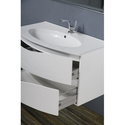 BelBagno Тумба с раковиной SMILE BB900TVC/BL Bianco Lucido