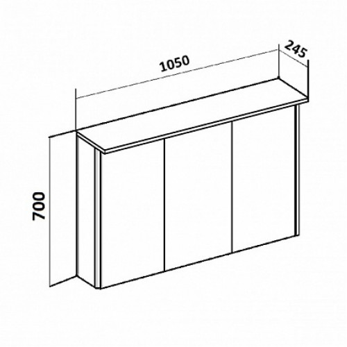 Runo Мебель для ванной Орион 105 R белая