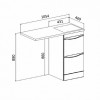 Runo Мебель для ванной Орион 105 R белая