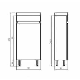 ASB-Mebel Тумба с раковиной Марко 40 белый/дуб золотой