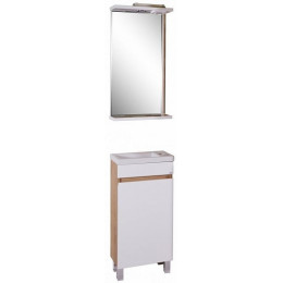 ASB-Mebel Тумба с раковиной Марко 40 белый/дуб золотой