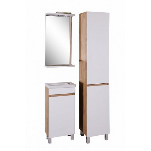 ASB-Mebel Тумба с раковиной Марко 40 белый/дуб золотой