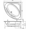 Aquanet Фронтальный экран для ванны Vista 150