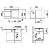 Мойка Blanco Metra 45S, арт. 513028, белый, SILGRANIT, 78*50*19 см