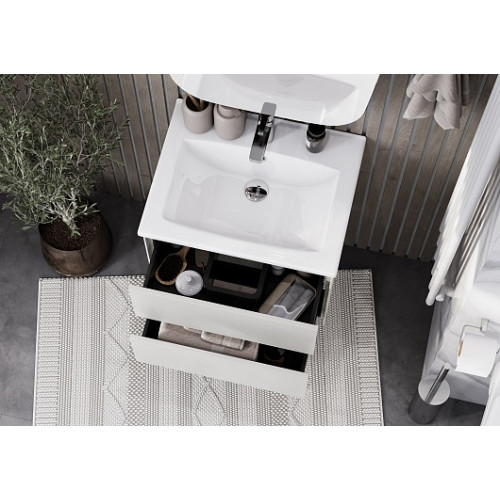 Акватон Мебель для ванной Сохо 60 L галька серая/слэйт