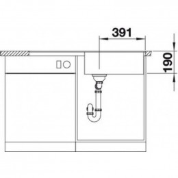 Мойка Blanco Metra XL 6 S-F 525933 c клапаном черный