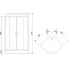 Royal Bath Душевая кабина HK RB 90HK1-T-BL 90x90 стекло прозрачное профиль черный матовый