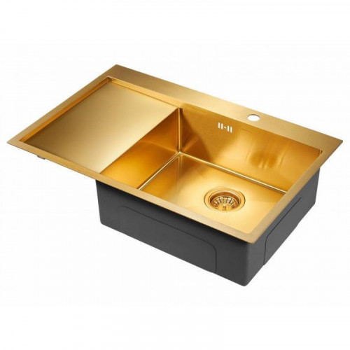 Мойка для кухни Paulmark Kroner PM217851-BGR 78х51 золото