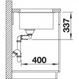 Кухонная мойка Blanco Subline 480/320-U, белый