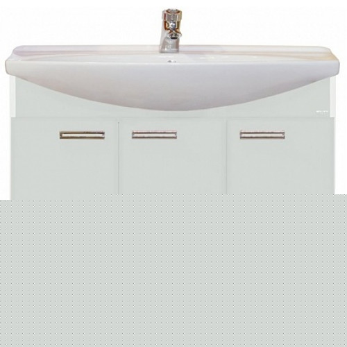 Misty Тумба с раковиной Джулия 105 прямая белая White