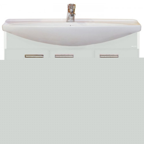 Misty Тумба с раковиной Джулия 105 прямая белая White