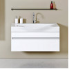 Aqwella Мебель для ванной Бергамо 100 подвесная белая