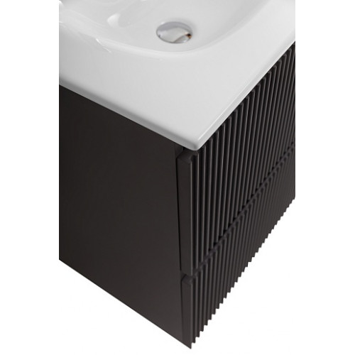 BelBagno Тумба с раковиной Uno 60 подвесная Темно-Серый матовый с раковиной BB-8099-60