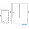 Royal Bath Душевой уголок RB 8100BP-T-BL 100х80х200 R