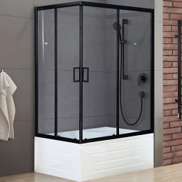 Royal Bath Душевой уголок RB 8100BP-T-BL 100х80х200 R