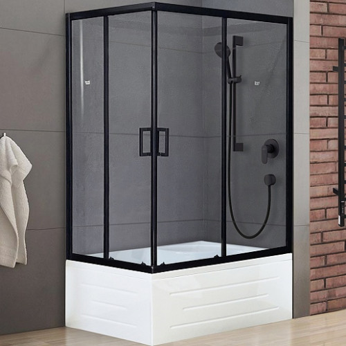 Royal Bath Душевой уголок RB 8100BP-T-BL 100х80х200 R