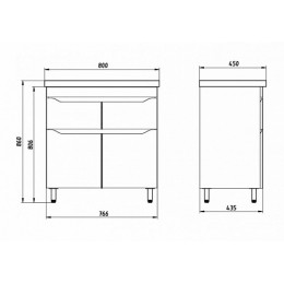 ASB-Mebel Мебель для ванной Бари 80